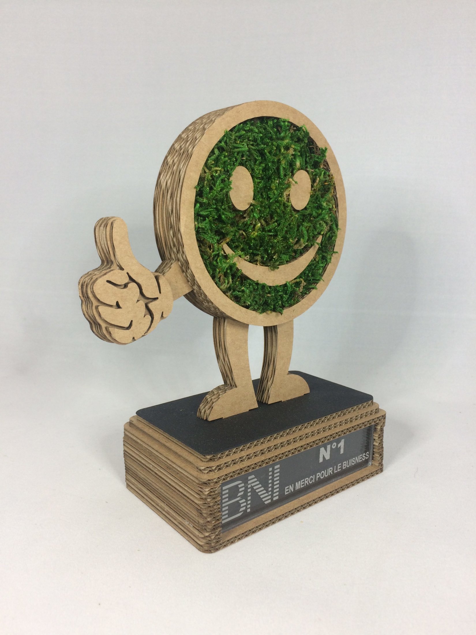 Trophée BNI carton et mousse végétale