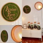 Décoration murale Atelier Eyssart, carton et mousse végétale